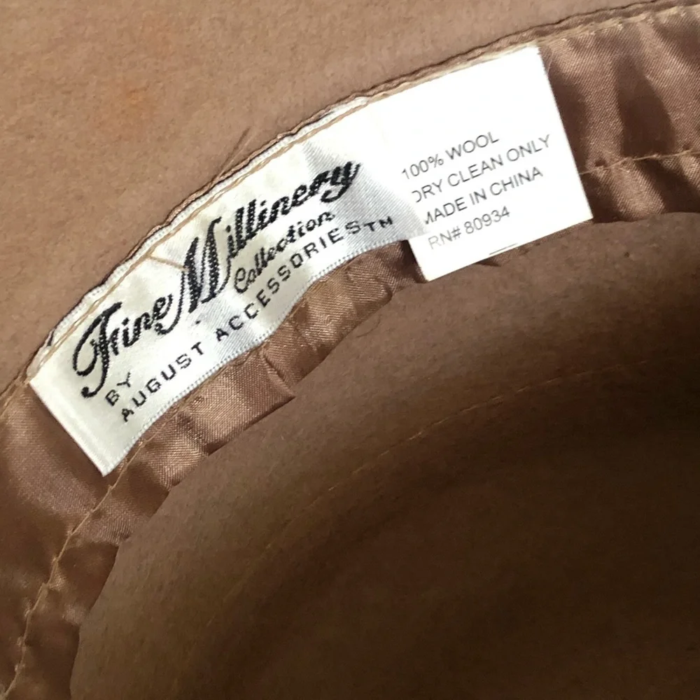 Vintage Tan Wool Hat - Picture 10 of 10